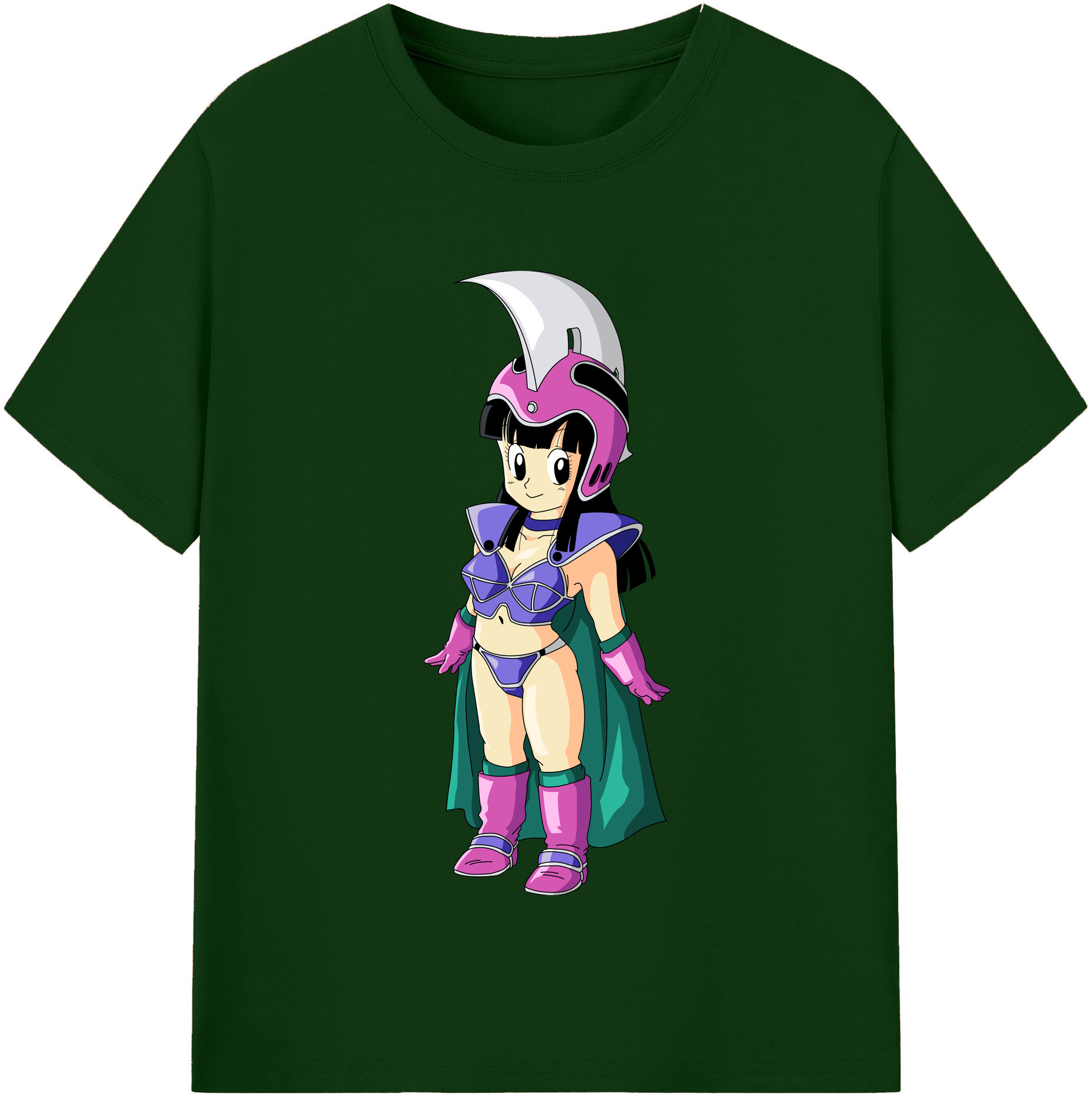（画像用） ドラゴンボール チチ DRAGON BALL Chichi 綿100％半袖Tシャツ（フロントプリント）